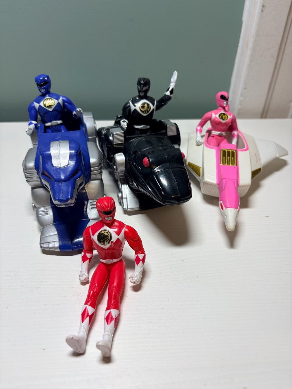 Power Ranger McDonald’s toys vintage pink ranger red ranger black ranger blue